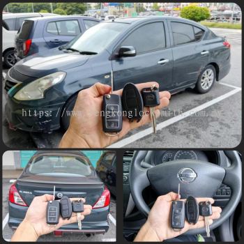 Promotion RM150 Duplicate Nissan Almera car flip Key controller