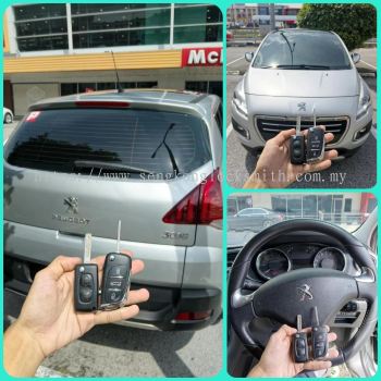 Pendua Peugeot 3008 Pengawal kunci flip kereta