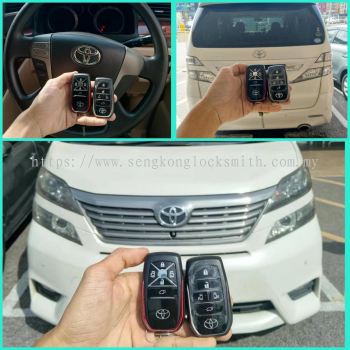 Pengawal kunci pintar kereta Toyota Vellfire pendua