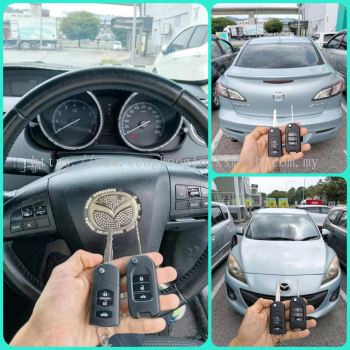 Duplicate Mazda 3 car flip key remote control