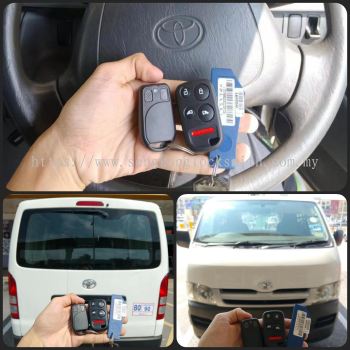 Duplicate Toyota Hiace key and remote control