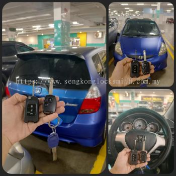 Promosi RM150 Alat kawalan jauh kunci flip kereta Honda Jazz pendua