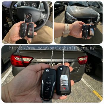 pendua Proton saga kunci lipat remote kereta 