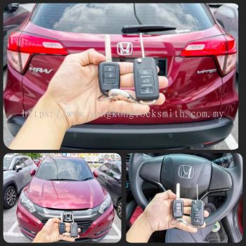 pendua Honda HRV kunci lipat remote kereta 