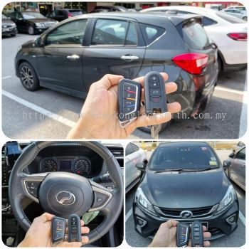 pendua Perodua Myvi 2019-2023 kunci remote kereta 