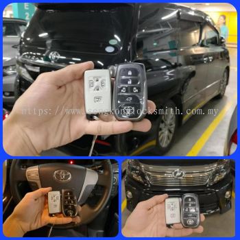 pendua Toyota Vellfire kunci remote kereta 