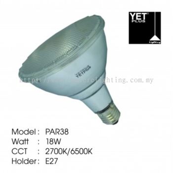 YET LIGHT BULB PAR38 18W