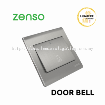 Zenso Switch Metallo Door Bell Silver