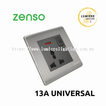 Zenso Switch Metallo 13a Universal Silver