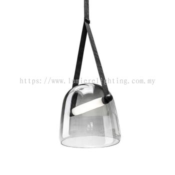 Nordic Minimalist Smoke Glass Pendant Light