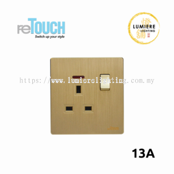 Retouch Switch 13a/13a USB Texture Gold