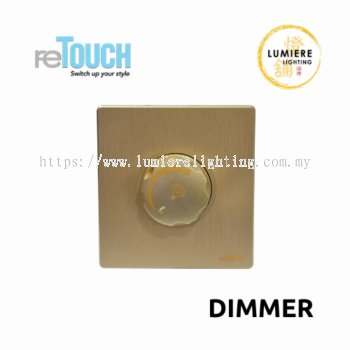 Retouch Switch Dimmer Texture Gold