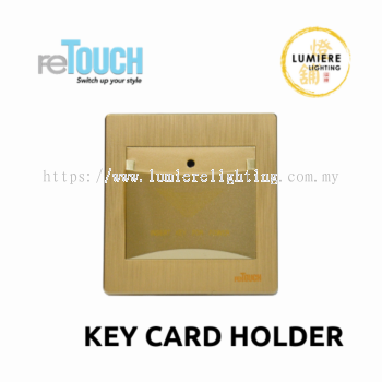 Retouch Switch Key Card Holder Texture Gold