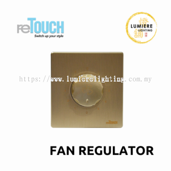 Retouch Switch Fan Regulator Texture Gold