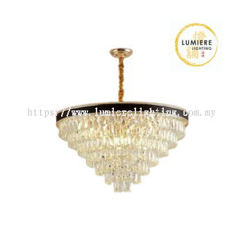 Leather Straps Design Crystal Chandelier 750mm