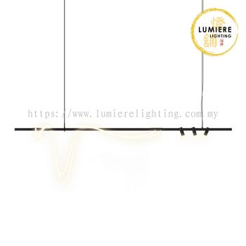 Post Modern Minimalist Black Linear Luxury Pendant Light