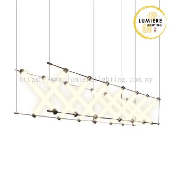 Post Modern Contemporary Black Tube Pendant Light