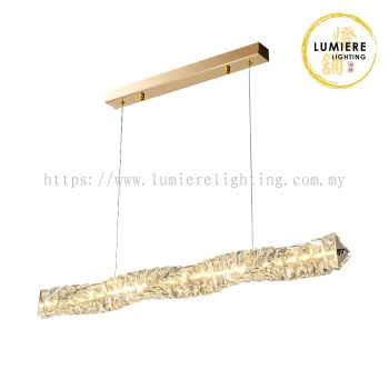 Post Modern Nordic Luxury Crystal Long Pendant Light