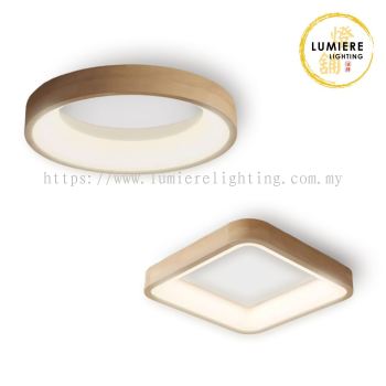 Post Modern Minimalist Nordic Muji Pine Wood Ceiling Light