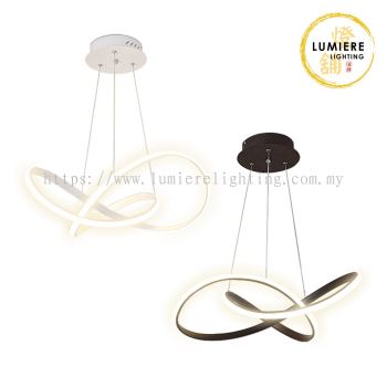 Post Modern Nordic Minimalist Curving LED Pendant Light