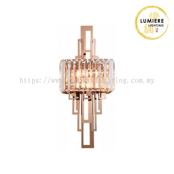 Post Modern Nordic Gold Luxury Crystal Wall Light