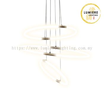 Post Modern Minimalist Oval Ring Pendant Light