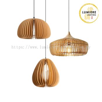 Post Modern Minimalist Muji Bamboo Rattan Pendant Light