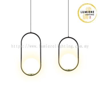 Minimalist Black Single Pendant Light