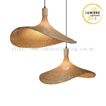 Wabi-Sabi Rattan Handmade Pendant Light