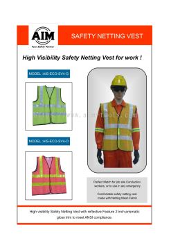 AIM NETTING SAFETY VEST  4 LINES