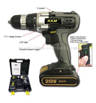 KKM CDL288 Cordless Drill 20v max