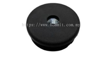 Round Stopper with 3/8" Nut Insert (Black)