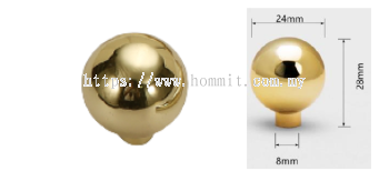 Luxury Handle Knob (K Gold)