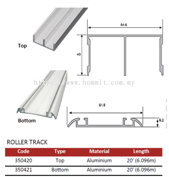 Roller Track - 350420 & 350421