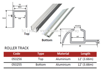 Roller Track - 050256 & 020255