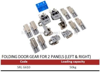 Folding Door Gear for 2 Panels (Left & Right)