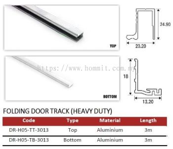 Folding Door Track (Heavy Duty)