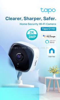 Tapo C110 3MP Home Security Wi-Fi Camera