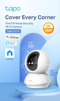 Tapo C210 3MP PanTilt Home Security Wi-Fi Camera