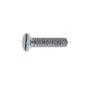 Slotted Flat Head Machine Screw