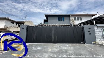 Trackless Folding Gate (PC) Taman Johor Jaya,JB