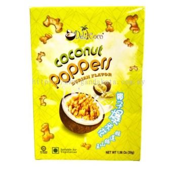 Coconut Rice Poppers l Durian Flavor (30 grams)