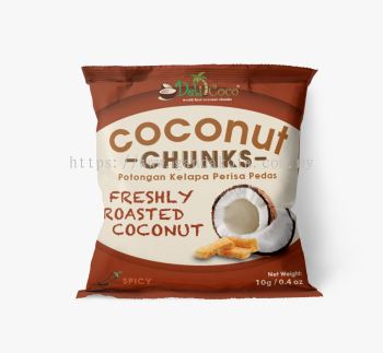 Delicoco Coconut Chunks Spicy (10 Grams)