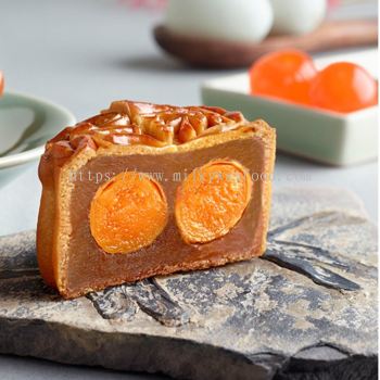 HALAL Std LOTUS DOUBLE YOLK MOONCAKE 170g双黄蓮蓉月饼