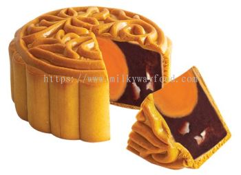 HALAL Std RED BEANS 1 YOLK MOONCAKE 170g单黄豆沙月饼