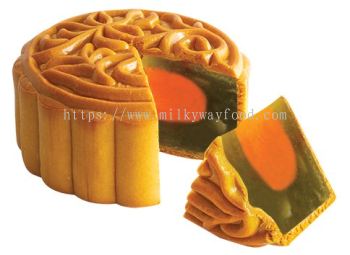 HALAL Std PANDAN 1 YOLK MOONCAKE 170g单黄翡翠月饼