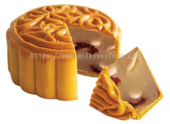 HALAL PREMIUM CRANBERRY WHITE LOTUS MOONCAKE 蔓越莓月饼 170G