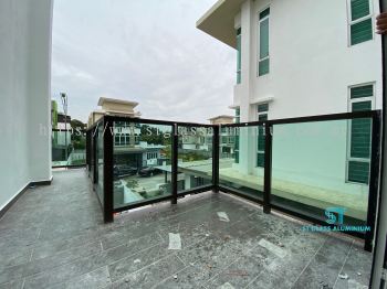 Glass Balcony And Aluminium 