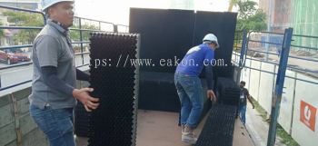Unloading Cooling Tower Infill
