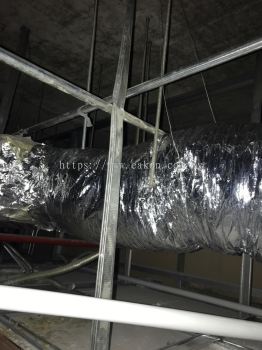 Install additional flexible duct for Administration office at Istana Negara 